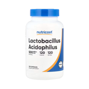 Nutricost, Lactobacillus Acidophilus, 50 mg (500 Million CFU), 120 Capsules front packaging view