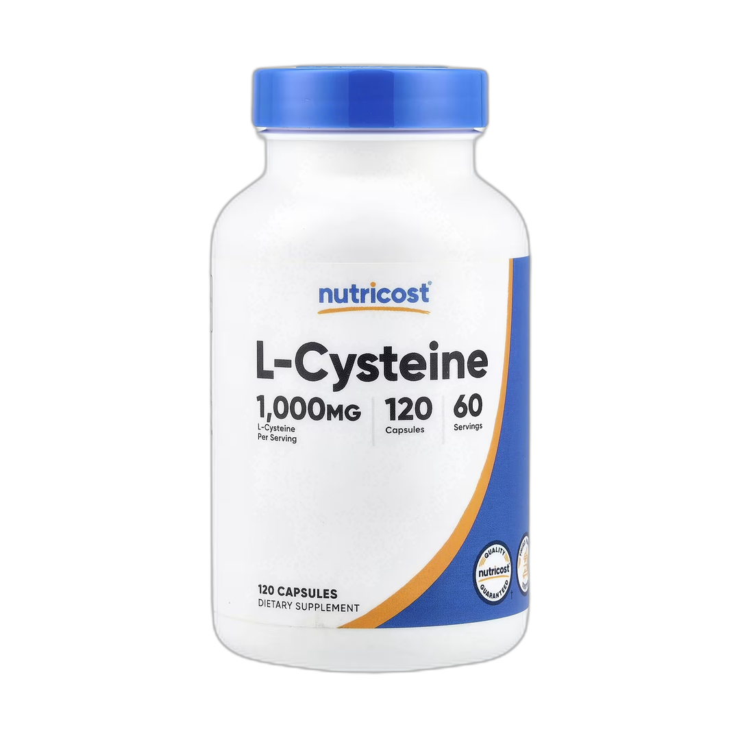 Nutricost, L-Cysteine, 120 Capsules front packaging view