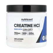Nutricost, Creatine HCl, Unflavored, 8 oz, 225 g front packaging view