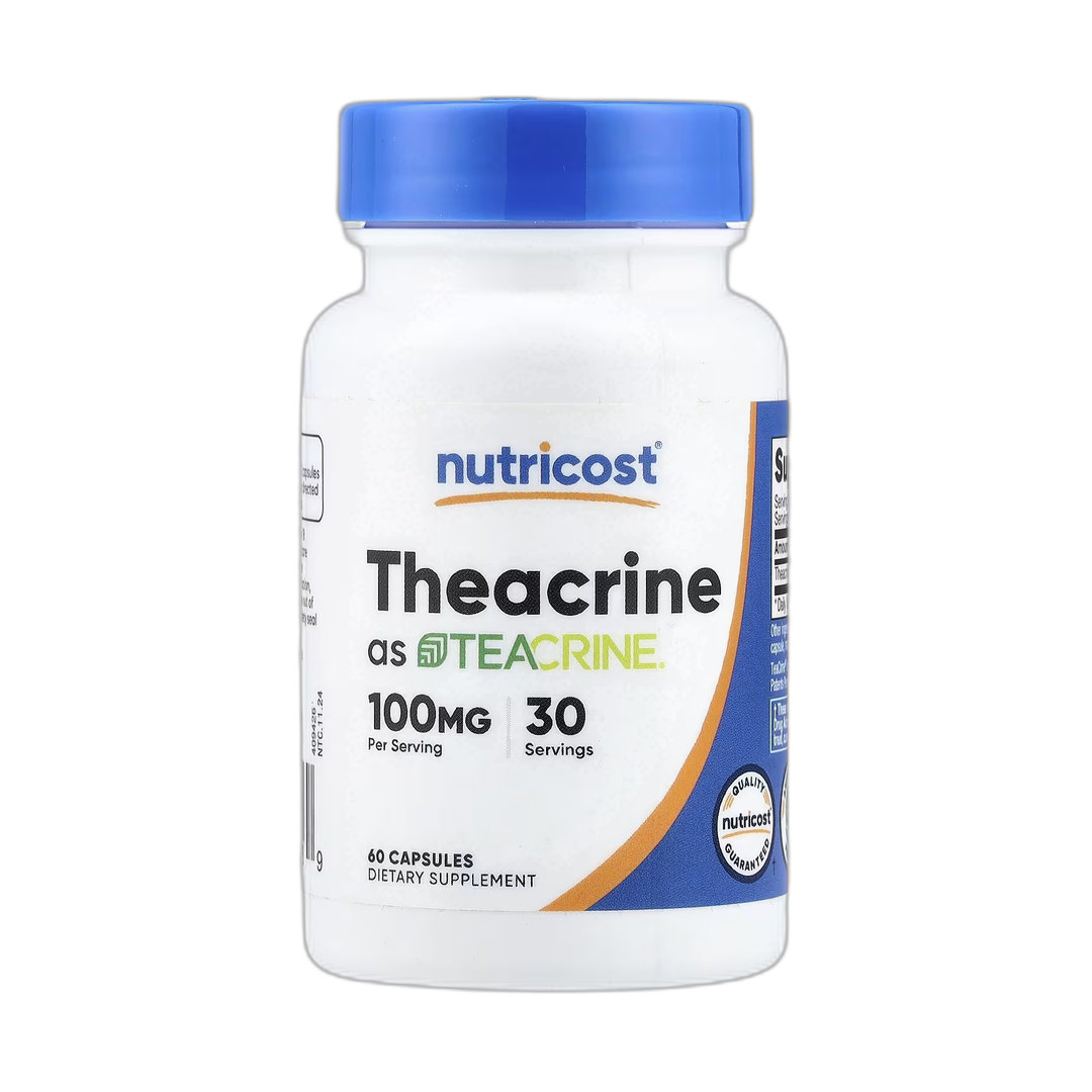 Nutricost, Theacrine as Teacrine, 60 Capsules front packaging view