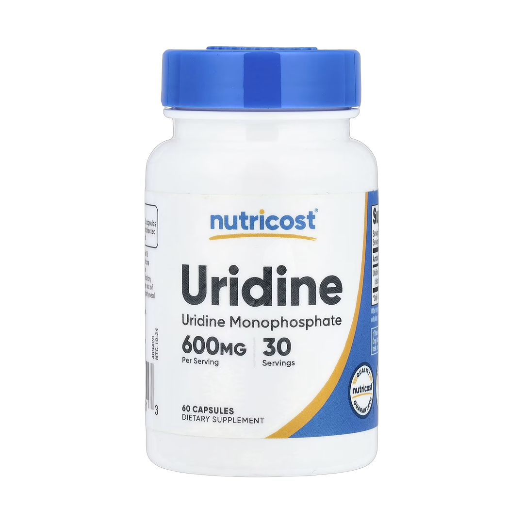 Nutricost, Uridine, 60 Capsules front packaging view