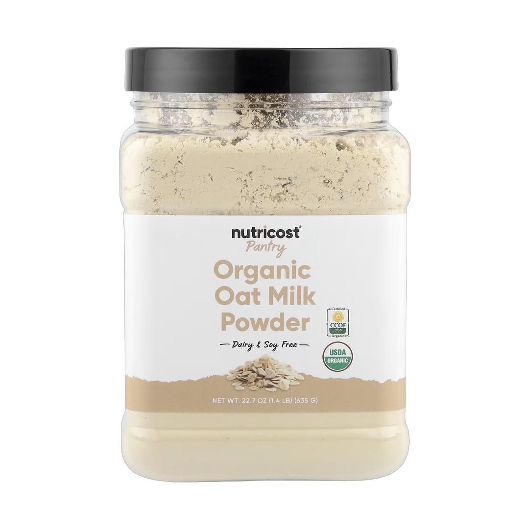 Nutricost, Pantry, Organic Oat Milk Powder, 22.7 oz, 635 g front packaging view