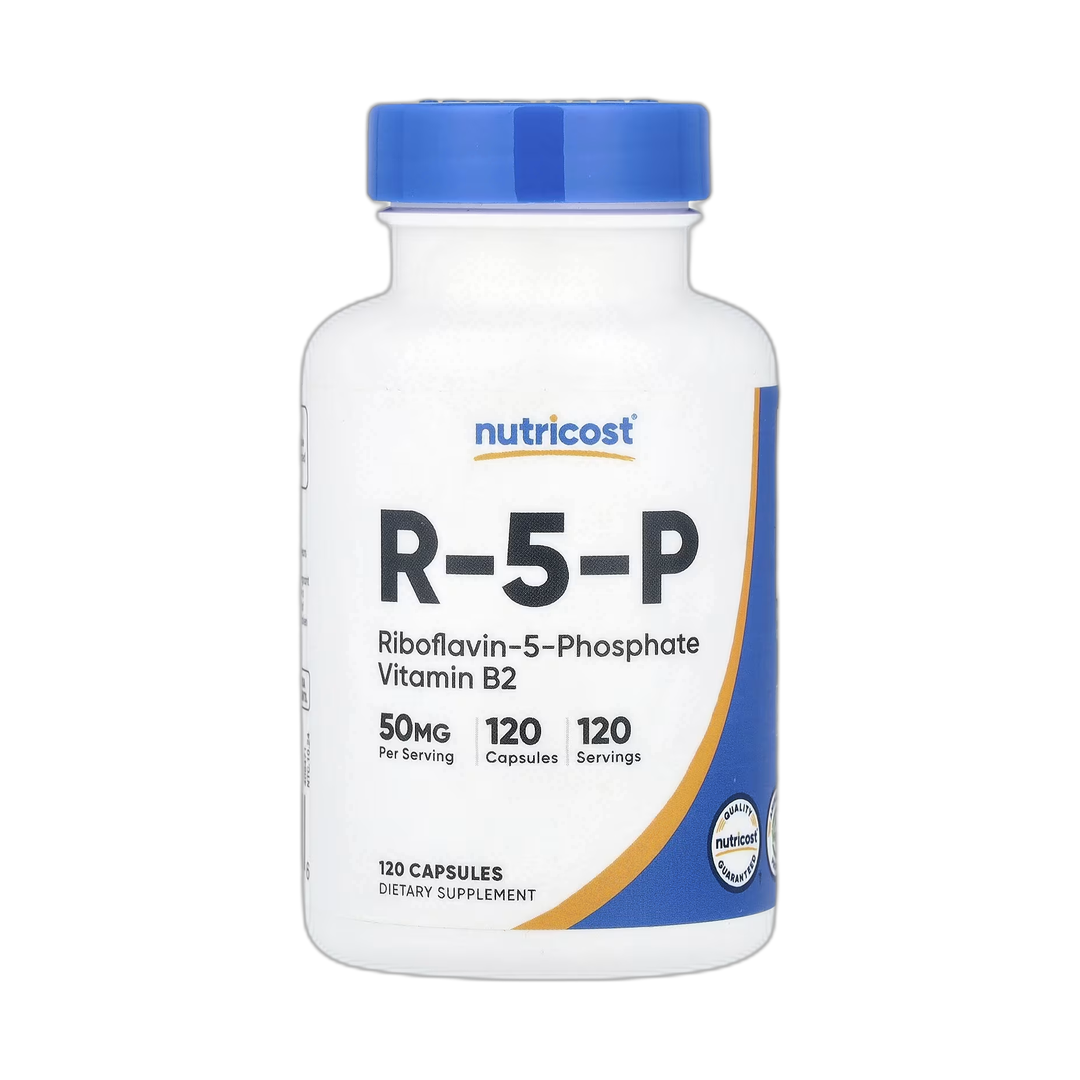 Nutricost, R-5-P, 50 mg, 120 Capsules front packaging view