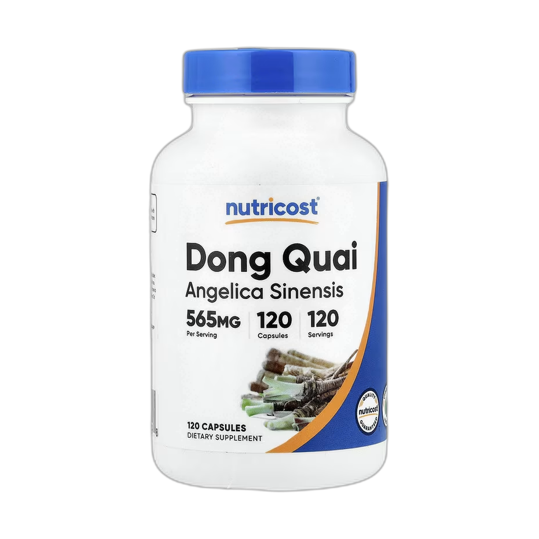 Nutricost, Dong Quai, 565 mg , 120 Capsules front packaging view