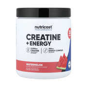 Nutricost, Performance, Creatine + Energy, Watermelon, 9 oz, 252 g front packaging view