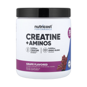 Nutricost, Performance, Creatine + Aminos, Grape, 13.3 oz, 372 g front packaging view
