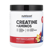 Nutricost, Performance, Creatine + Aminos, Fruit Punch, 13.8 oz, 387 g front packaging view