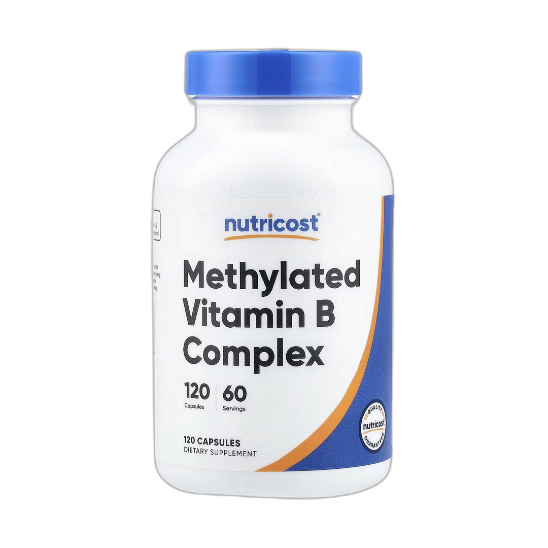 Nutricost, Methylated Vitamin B Complex, 120 Capsules front packaging view