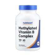 Nutricost, Methylated Vitamin B Complex, 120 Capsules front packaging view