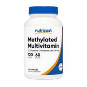 Nutricost Methylated Multivitamin 120 Capsules, 60 Servings front packaging view