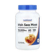 Nutricost, Irish Sea Moss, 120 Capsules front packaging view