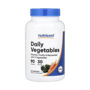 Nutricost, Daily Vegetables, 90 Capsules front packaging view