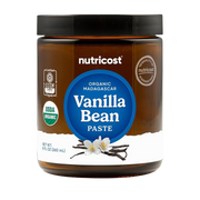 Nutricost, Organic Madagascar Vanilla Bean Paste, 8 oz front packaging view