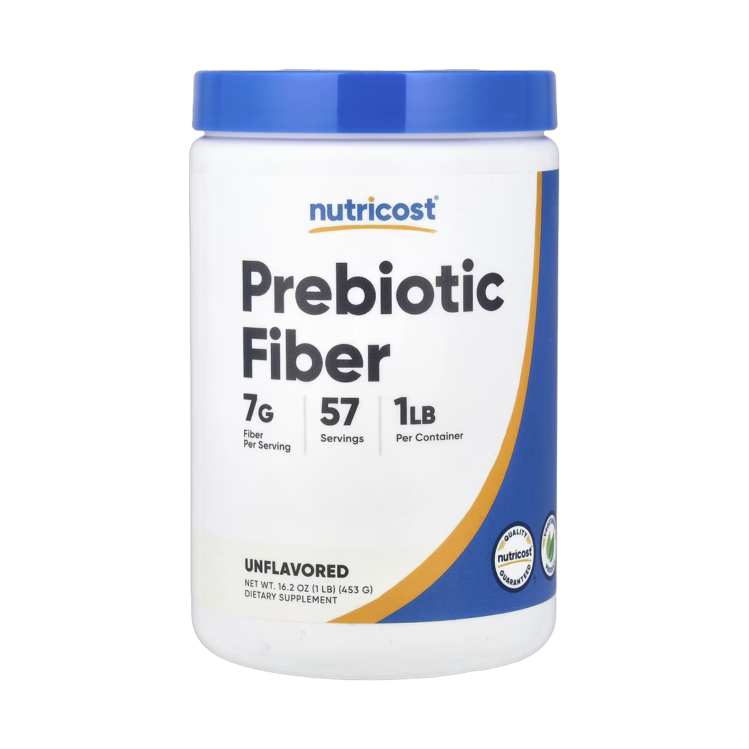 Nutricost, Prebiotic Fiber, Unflavored, 16.2 oz, 453 g front packaging view