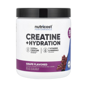 Nutricost, Performance, Creatine + Hydration, Grape, 9.9 oz, 276 g front packaging view