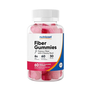 Nutricost, Fiber Gummies, Berry Flavored, 60 Gummies front packaging view