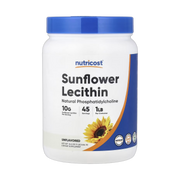 Nutricost, Sunflower Lecithin, Unflavored, 16.2 oz, 454 g front packaging view
