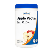 Nutricost, Apple Pectin, Unflavored, 1 lb, 454 g front packaging view