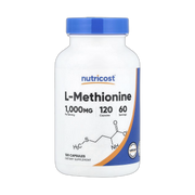 Nutricost, L-Methionine, 120 Capsules front packaging view