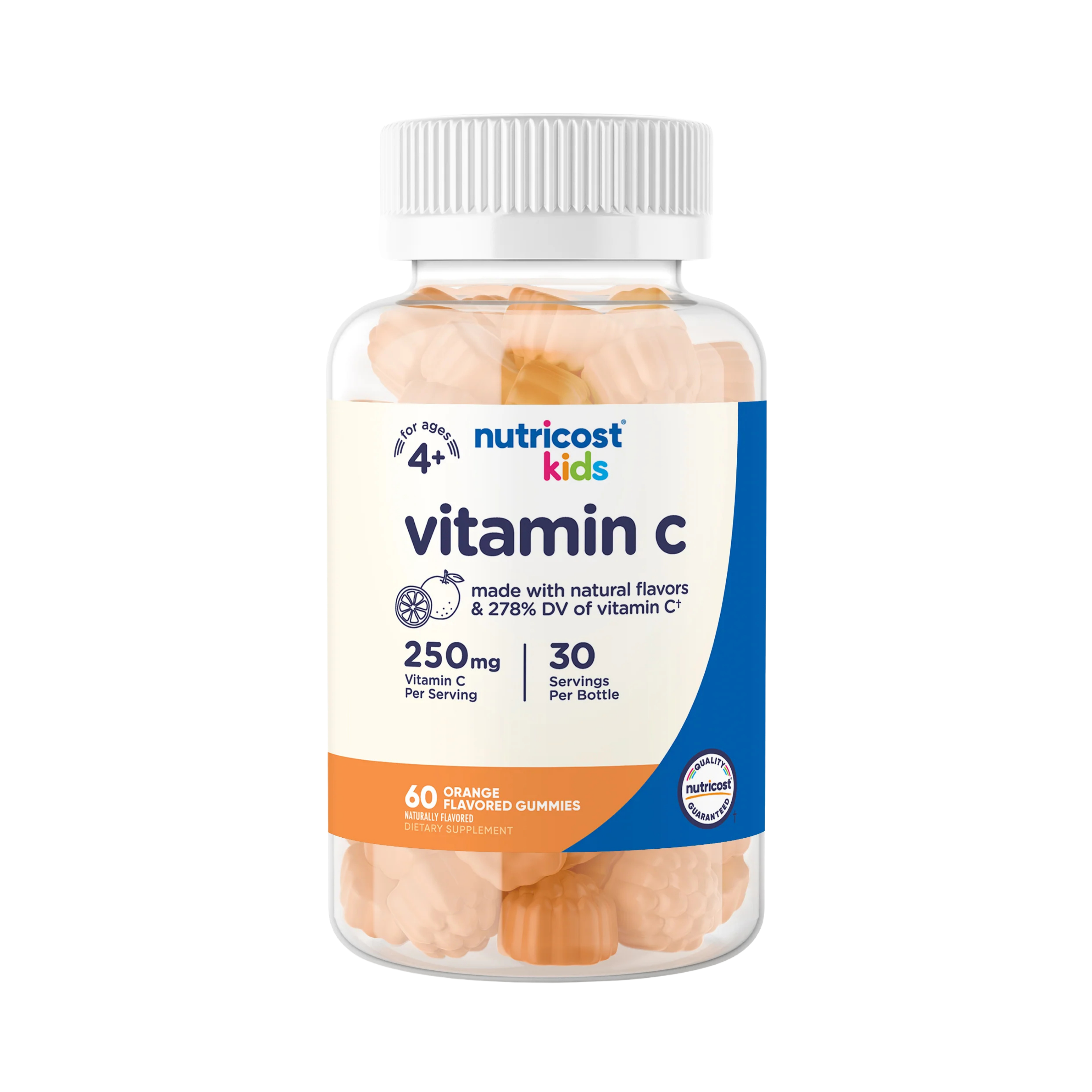 Nutricost Kids, Vitamin C, 250 mg, 60 Gummies front packaging view