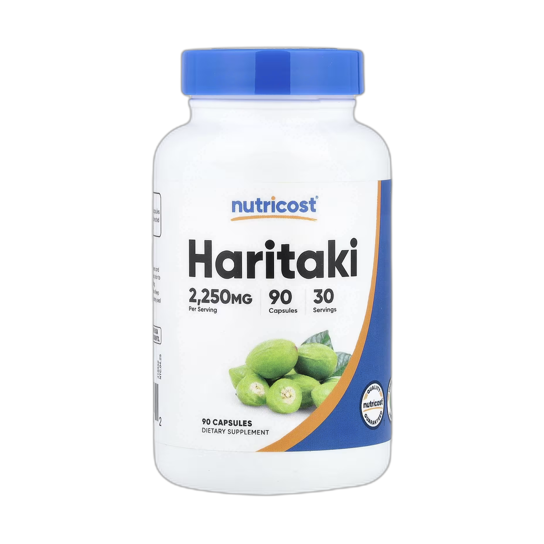 Nutricost, Haritaki, 90 Capsules front packaging view