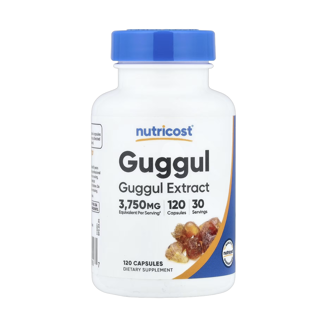 Nutricost, Guggul Extract, 120 Capsules front packaging view
