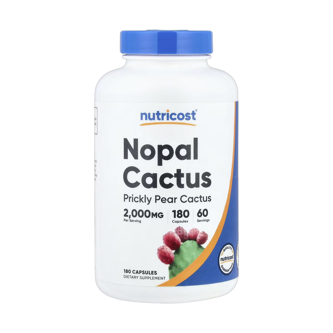 Nutricost, Nopal Cactus, 180 Capsules front packaging view