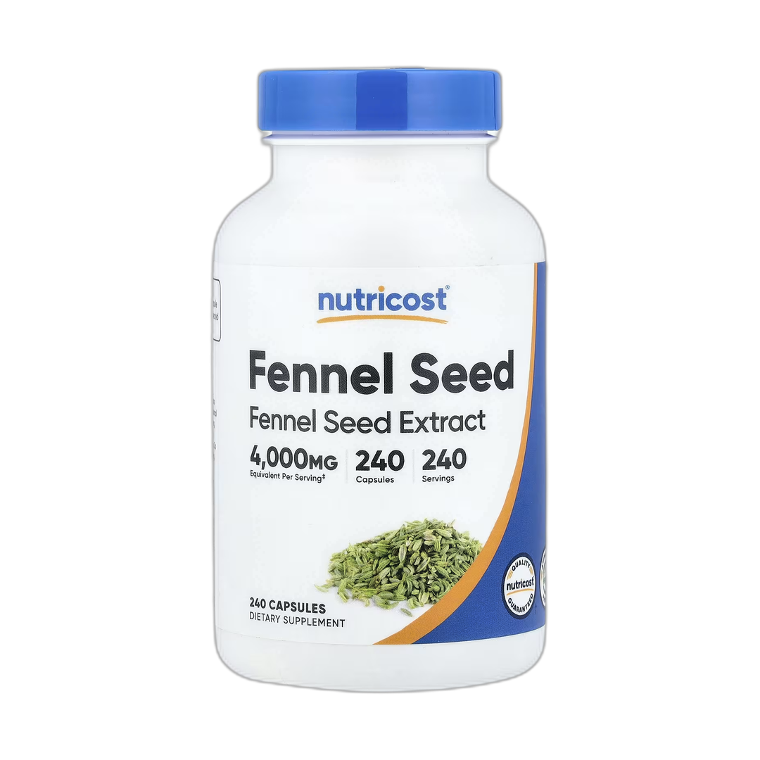 Nutricost, Fennel Seed, 240 Capsules front packaging view