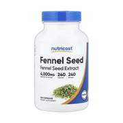 Nutricost, Fennel Seed, 240 Capsules front packaging view