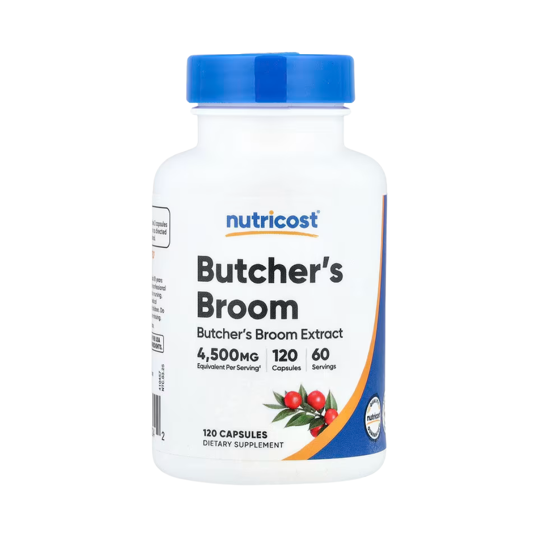 Nutricost, Butcher's Broom, 120 Capsules front packaging view