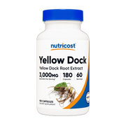 Nutricost, Yellow Dock, 3,000 mg, 180 Capsules front packaging view