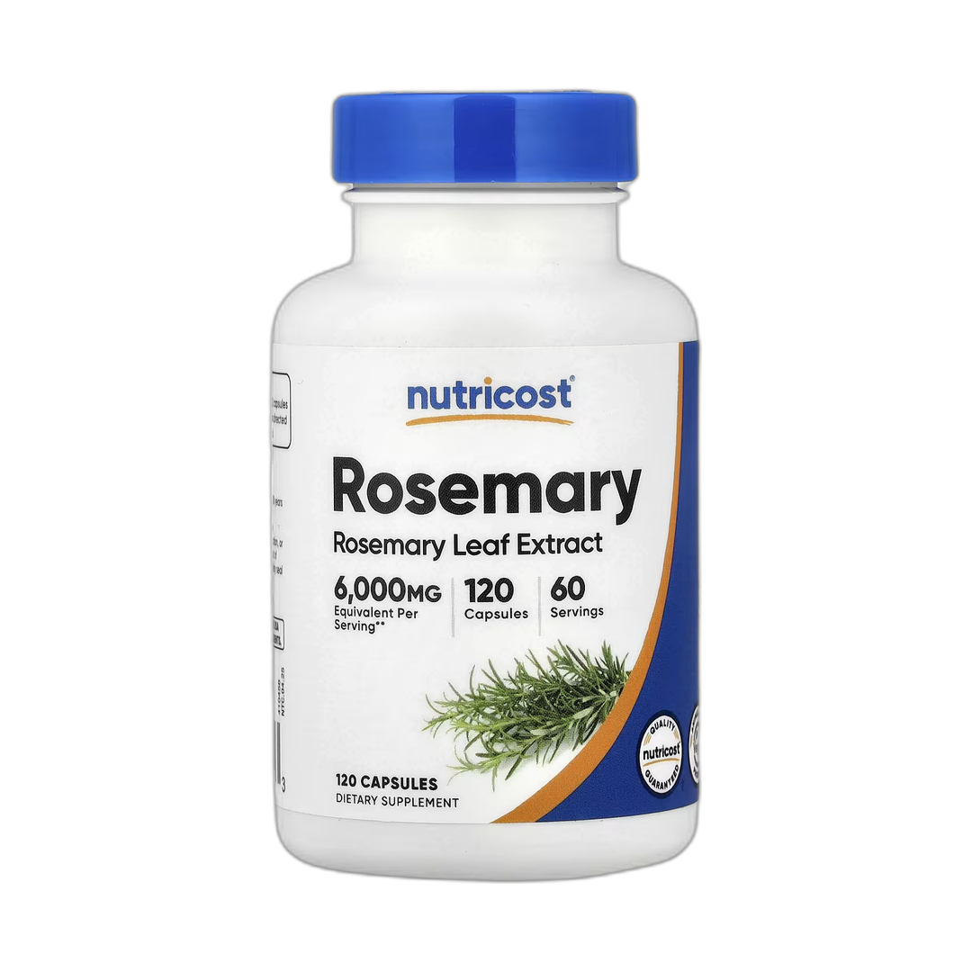 Nutricost, Rosemary, 120 Capsules front packaging view