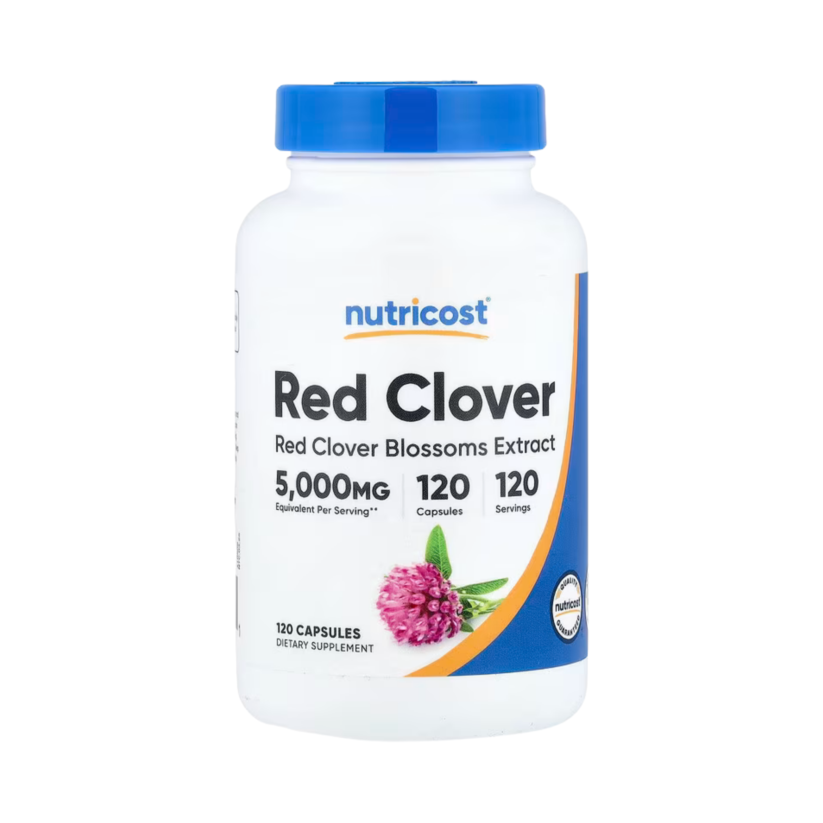 Nutricost, Red Clover, 120 Capsules front packaging view
