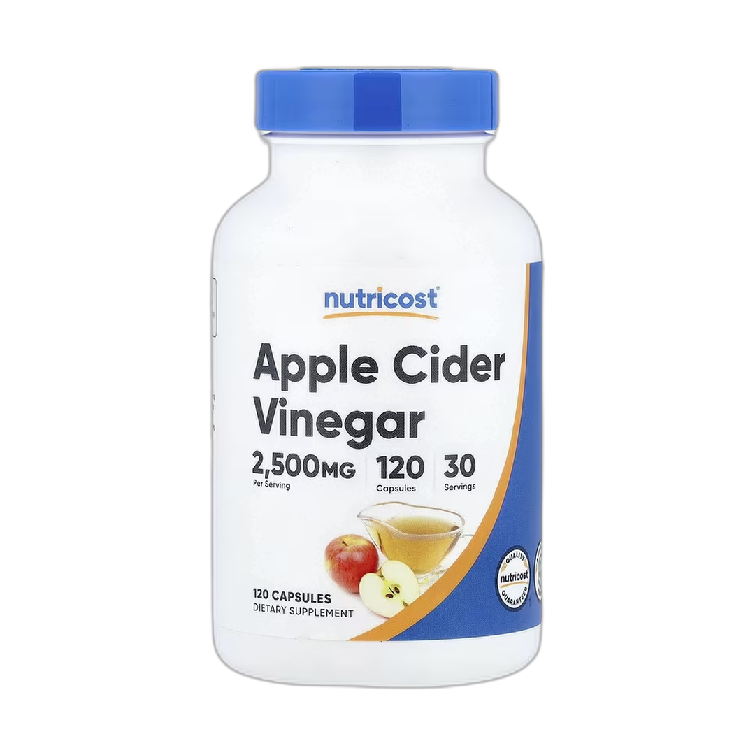 Nutricost, Apple Cider Vinegar, 120 Capsules front packaging view