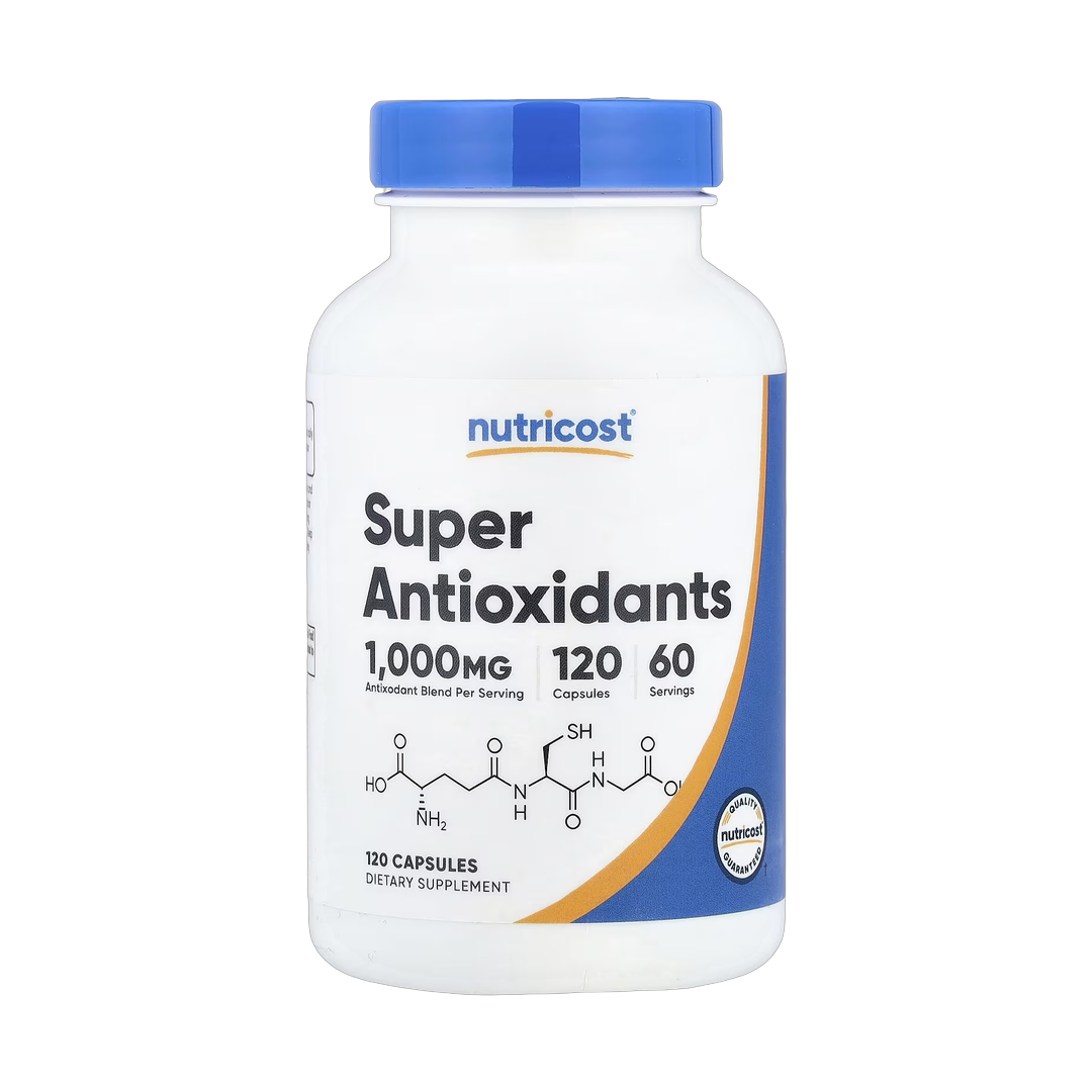 Nutricost, Super Antioxidants, 120 Capsules front packaging view