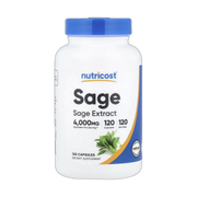 Nutricost, Sage, 120 Capsules front packaging view