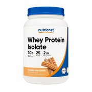Nutricost, Whey Protein Isolate, Churro Flavored, 2 lb, 907 g front packaging view