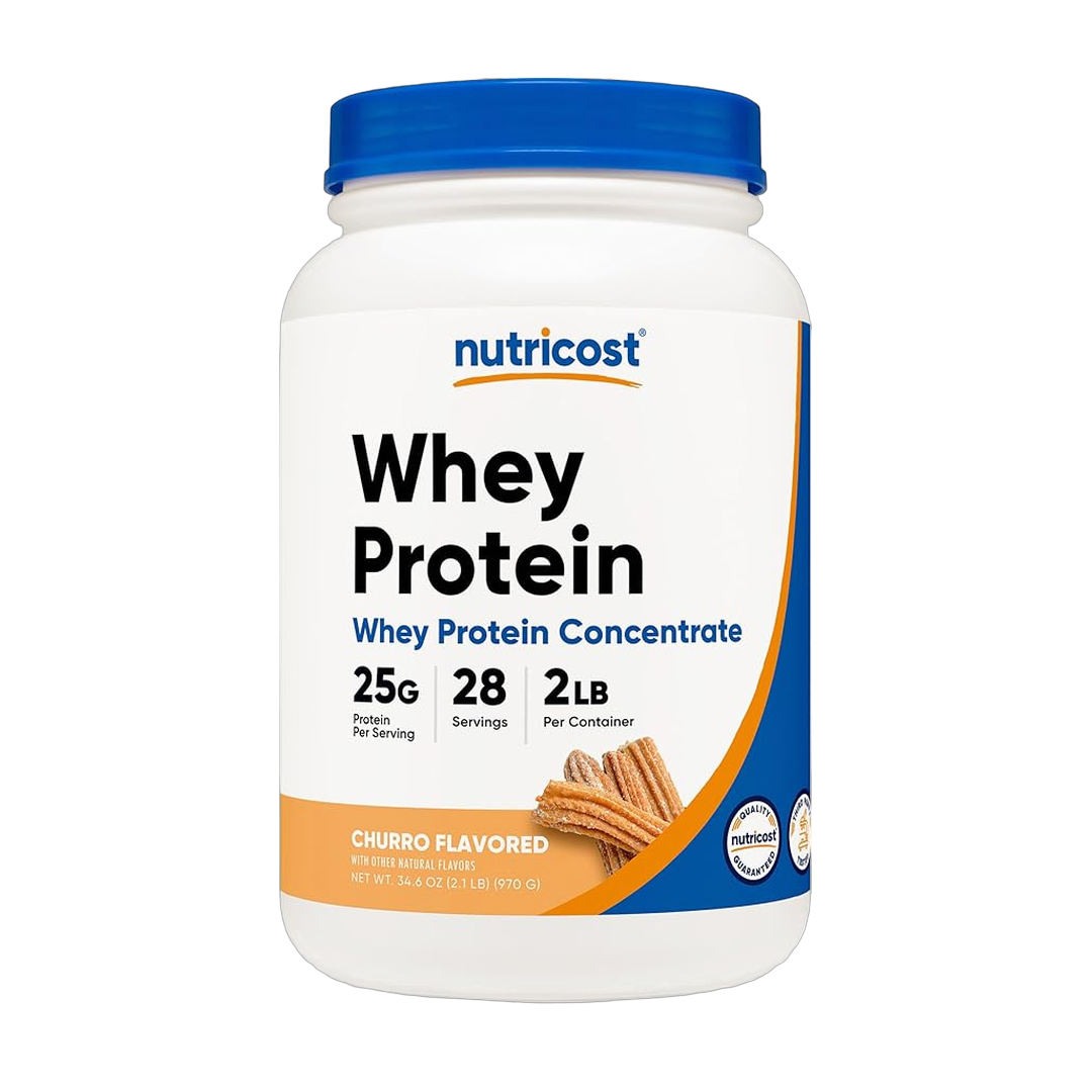 Nutricost, Whey Protein Concentrate, Churro Flavored, 2 lb front packaging view