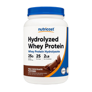 Nutricost, Hydrolyzed Whey Protein, Chocolate, 2 lb front packaging view