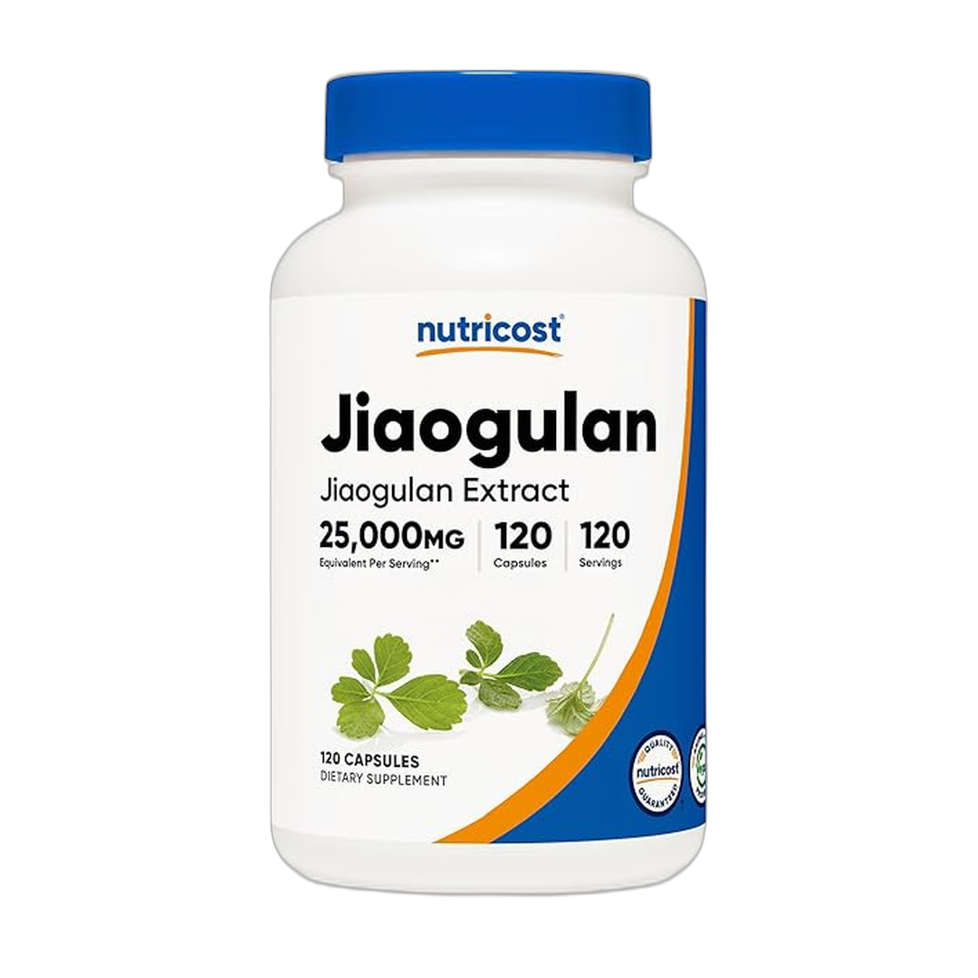 Nutricost, Jiaogulan Extract, 25,000mg, 120 Capsules front packaging view