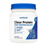 Nutricost, Clear Protein, Berry Blast, 1 lb, 454 g front packaging view