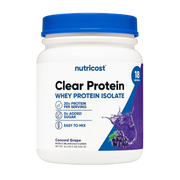 Nutricost, Clear Whey Protein Isolate Powder, Concord Grape, 1 lb, 454 g front packaging view
