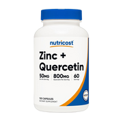 Nutricost, Zinc + Quercetin, 120 Capsules front packaging view