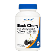 Nutricost, Black Cherry Extract, 6,000mg, 240 Capsules front packaging view