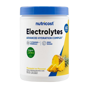 Nutricost, Electrolytes, Complex Powder, Pineapple Ice, 7.1 oz, 198 g front packaging view