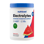 Nutricost, Electrolytes, Complex Powder, Watermelon, 6.6 oz, 186 g front packaging view