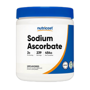 Nutricost, Sodium Ascorbate, 16.2 oz, 454 g front packaging view
