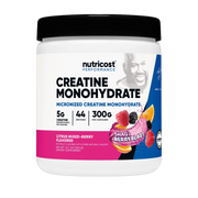 Nutricost, Performance, Creatine Monohydrate, Shaq's Berry Blast, 10.7 oz, 300 g front packaging view