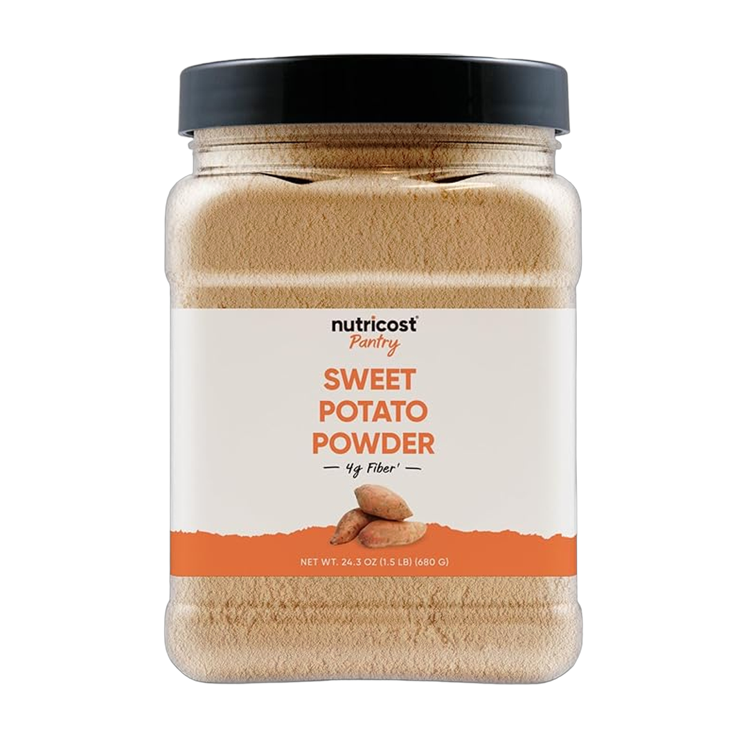 Nutricost, Pantry, Sweet Potato Powder, 1.5 LB, 680 g front packaging view