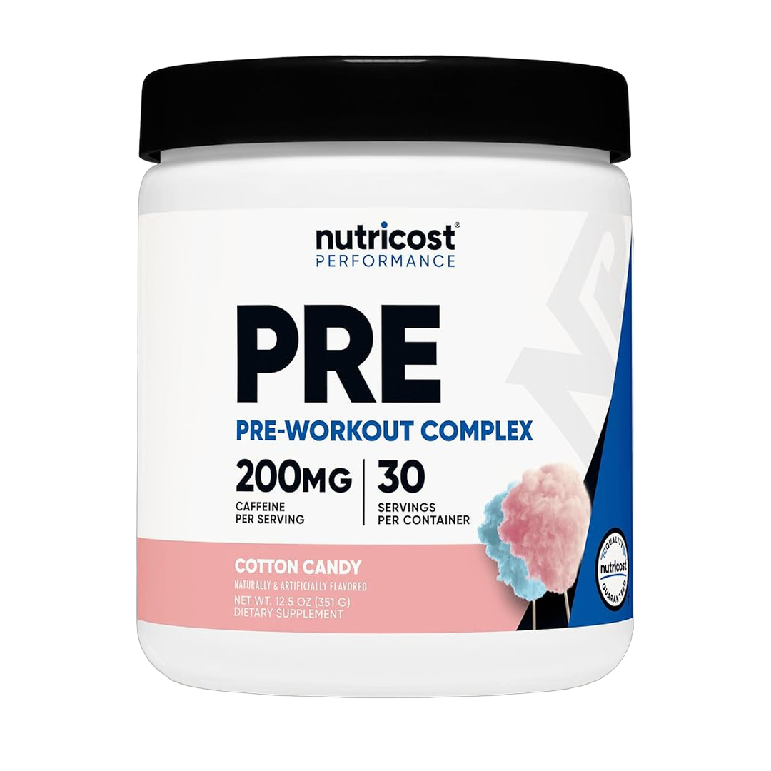 Nutricost, Pre-Workout Complex, Cotton Candy, 12.5 oz, 351 g front packaging view